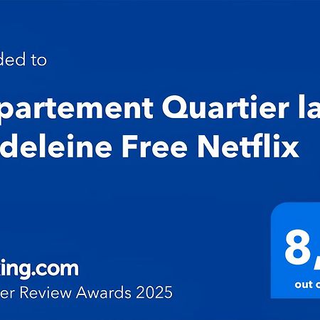 Appartement Quartier La Madeleine Free Netflix パリ エクステリア 写真